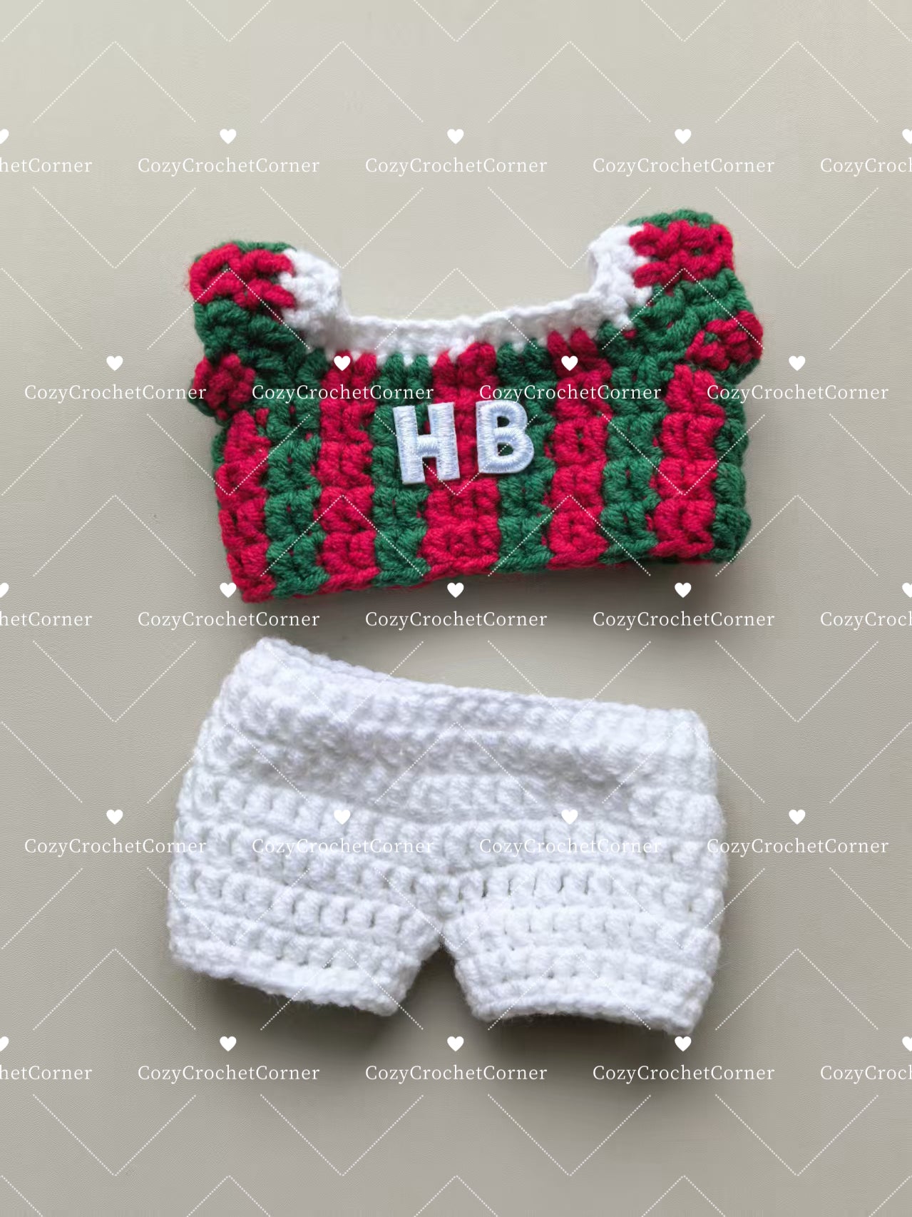 Fluminense Labubu Jersey | Handmade Crochet| Labubu Football Jersey | Perfect Gift | Emotional Support Plush Accessory