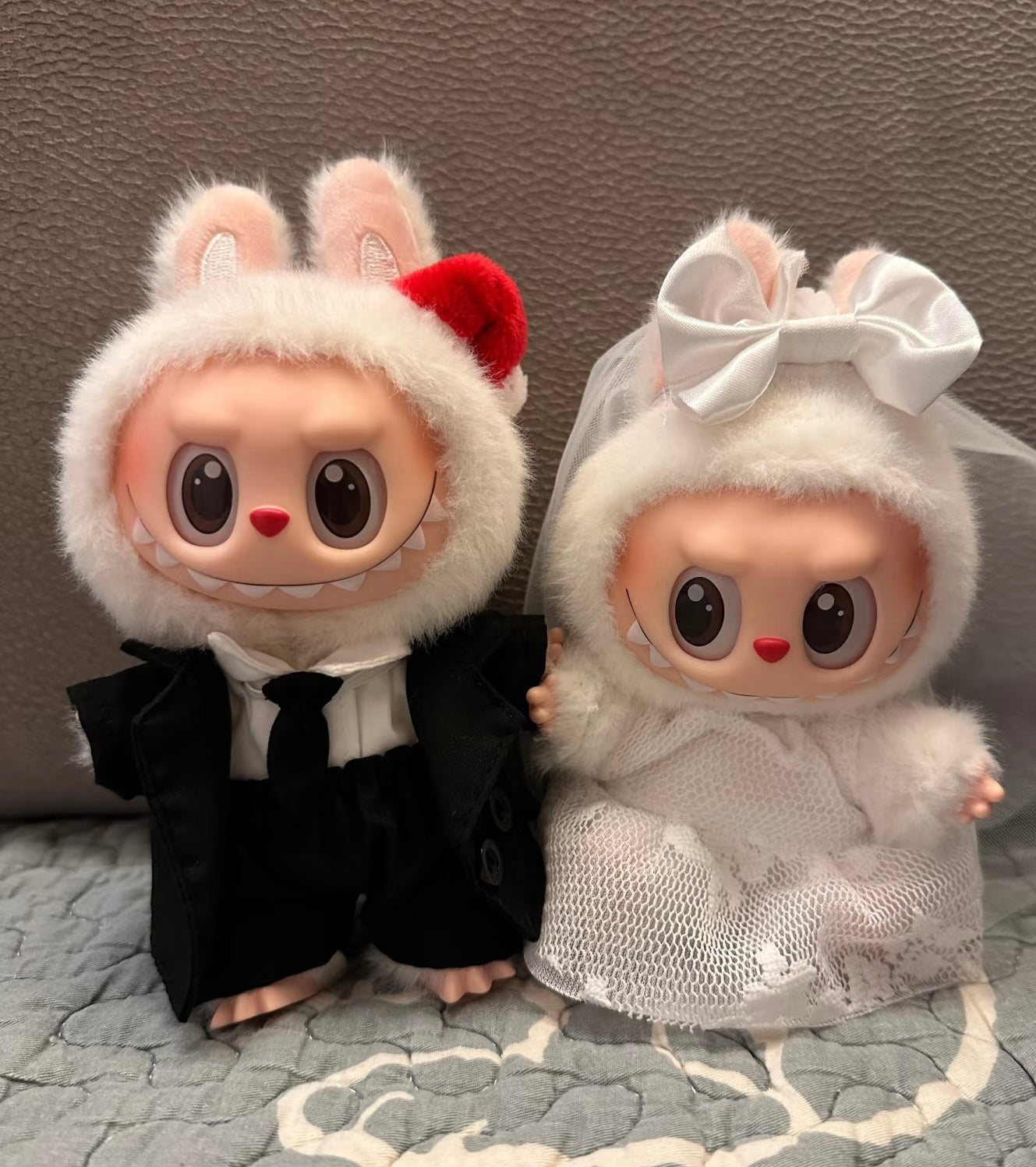 Labubu Wedding Dress and Groom Suit Set| Wedding gown| Groom Suit| Perfect Gift | Wedding Gift