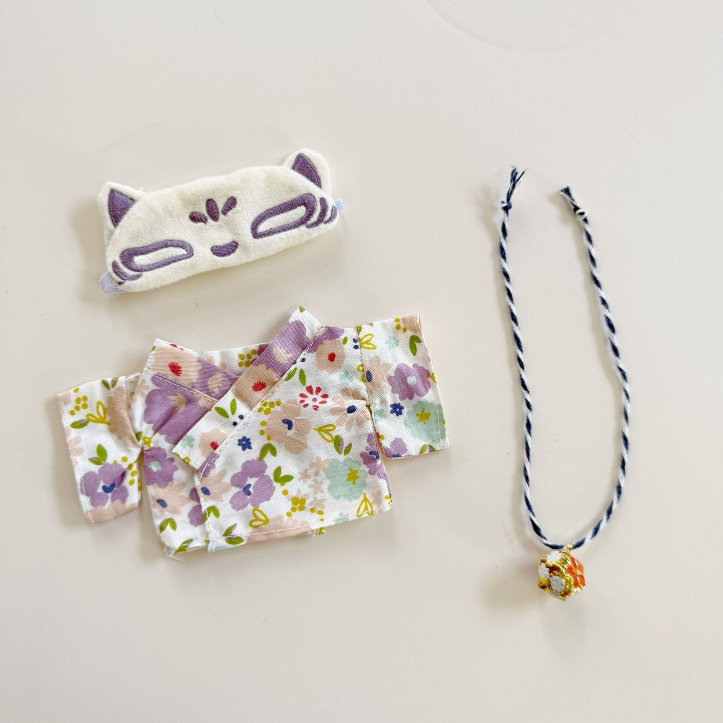 Labubu Kimono Outfit| Japanese Style Onsen Outfit + Sleep Mask | Perfect Gift| Kids and Teenager Gift