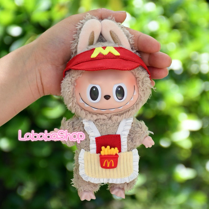 Labubu Mcdonalds Staff Outfit| Perfect Gift| Apron & Hat