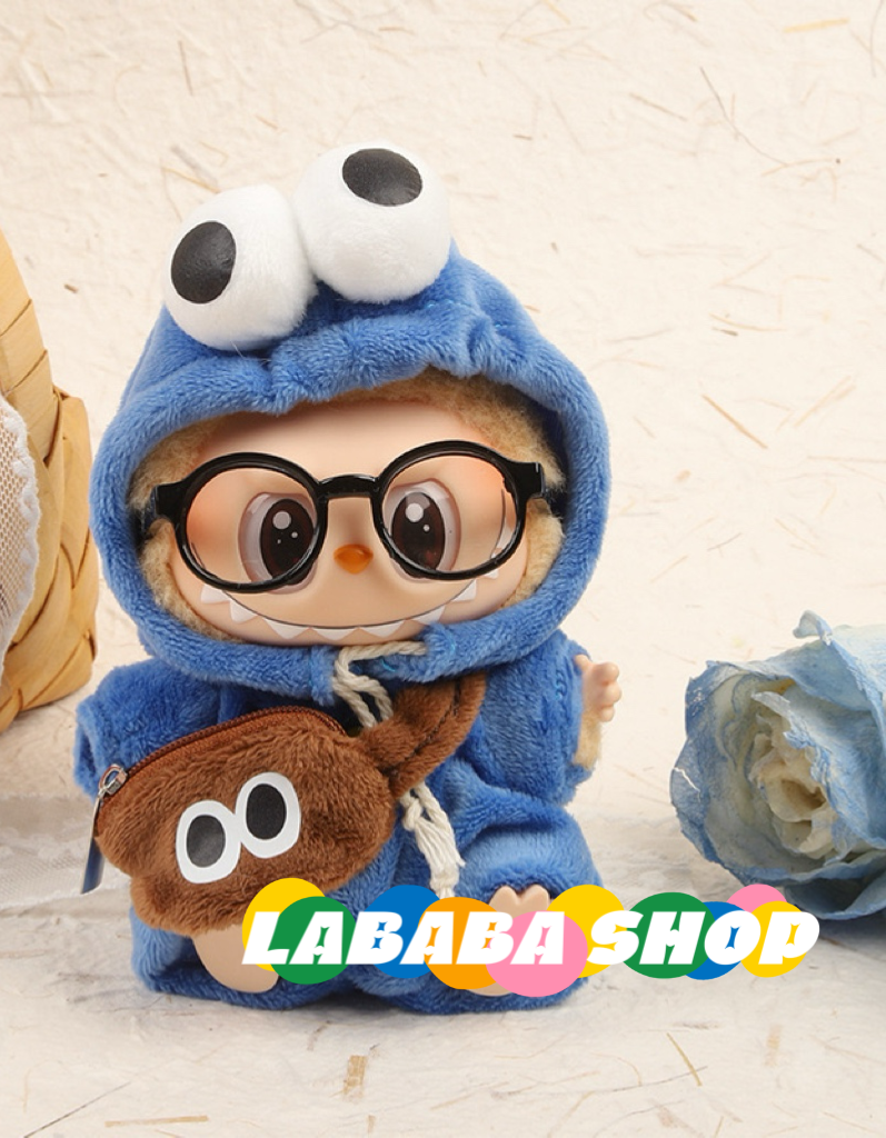 Labubu Cookie Monster & Elmo Outfit | Sesame Street Inspired | Birthday Gift | Perfect Gift