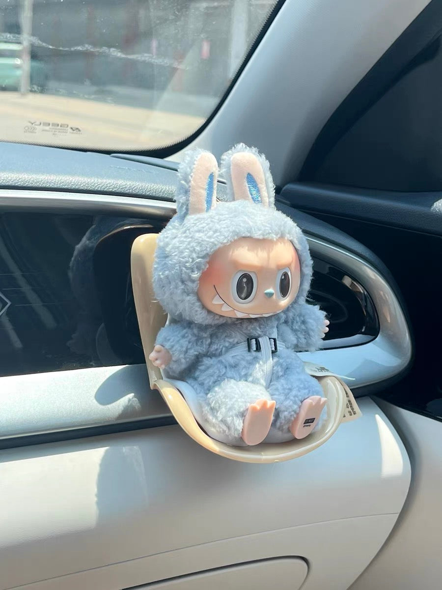 Labubu Car seat| Fits 15-18cm doll| Car Refreshner air vent decoration| Perfect Gift| Emotional Support