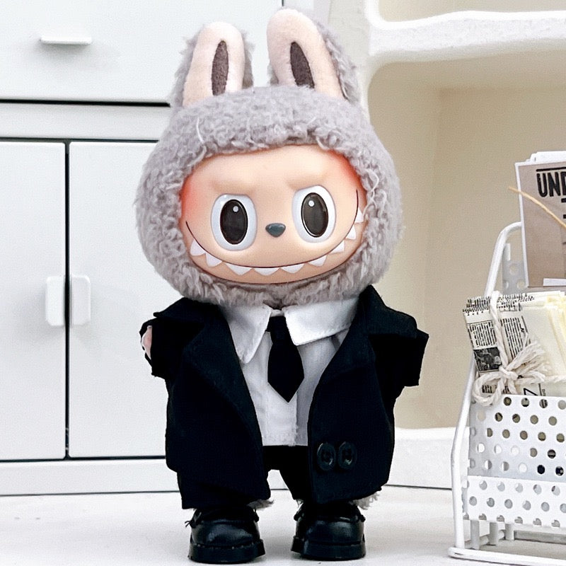 Labubu Suit Set |Men in Black Inspired Outfit | Black & White Suit with Sunglasses | Cool Birthday Gift| Perfect Gift