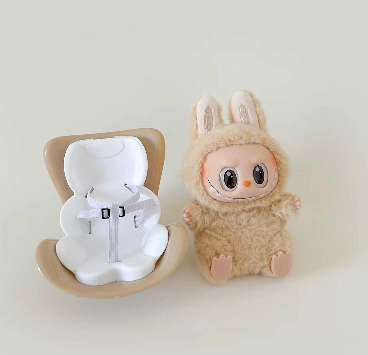 Labubu Car seat| Fits 15-18cm doll| Car Refreshner air vent decoration| Perfect Gift| Emotional Support