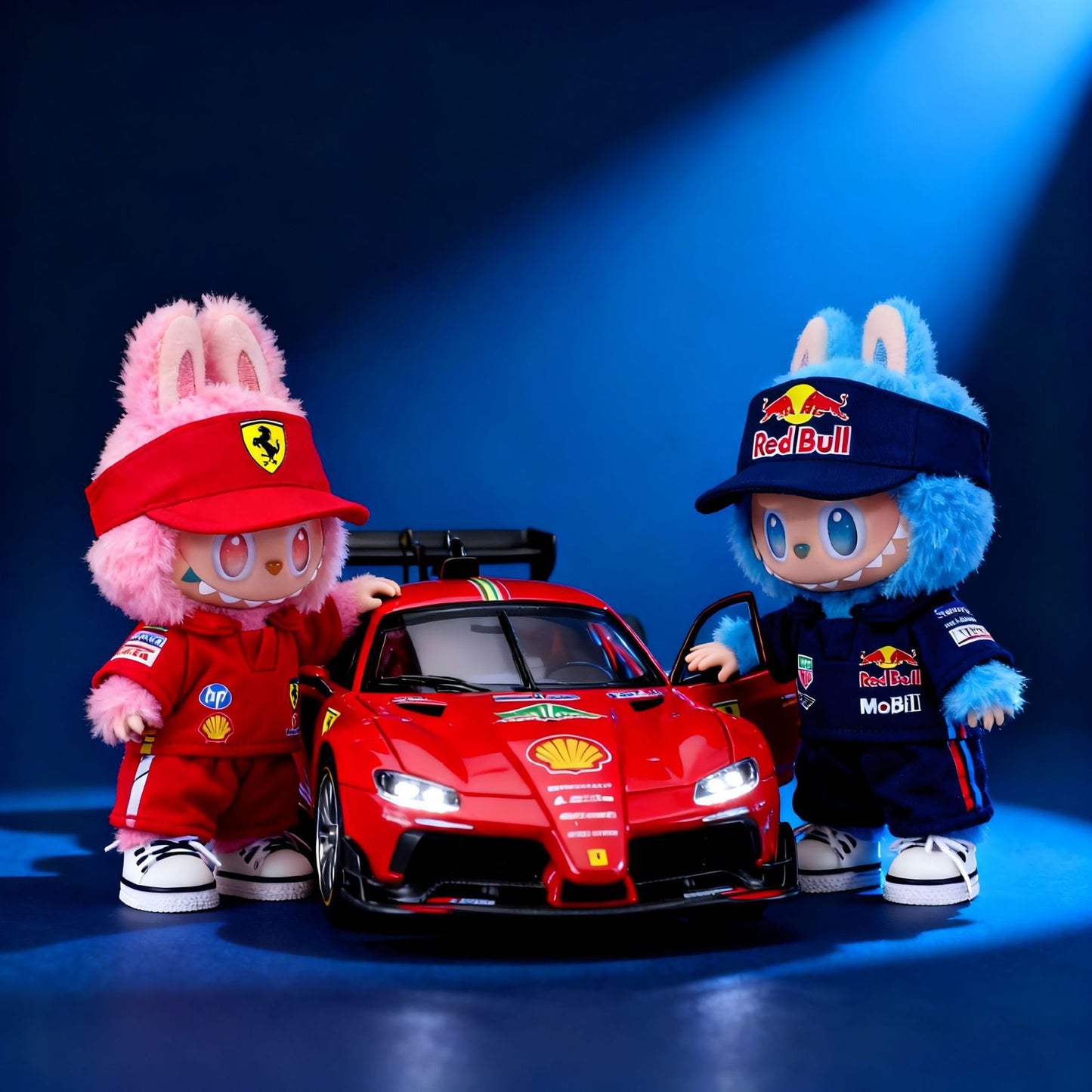 Labubu Formular 1 Car Racer Outfit with Cap| F1 Racer Inspired Outfit | Birthday Gift| Perfect Gift | Kids and Teenager Gift