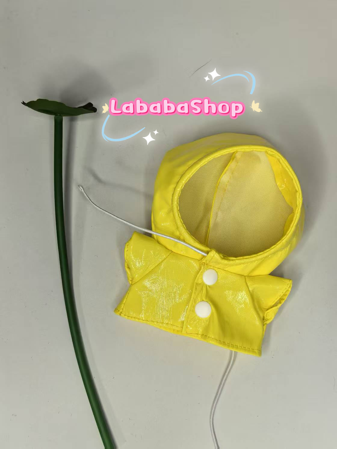 Labubu Yellow Raincoat Rainboots Outfit with Leaf | Birthday Gift| Perfect Gift