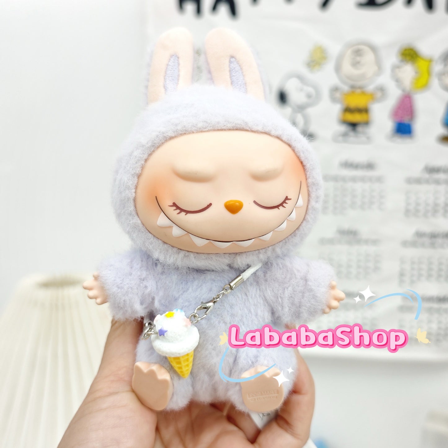 Labubu Mini Crossbody Ice Cream| Drinks and Snacks for Doll | Bubble Tea, Coffee, Ice Cream Cone, Popcorn| Birthday Gift