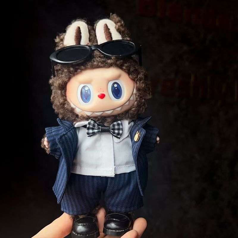 Labubu Navy Suit Set | Labubu Suit with Sunglasses and shoes | Cool Birthday Gift| Perfect Gift