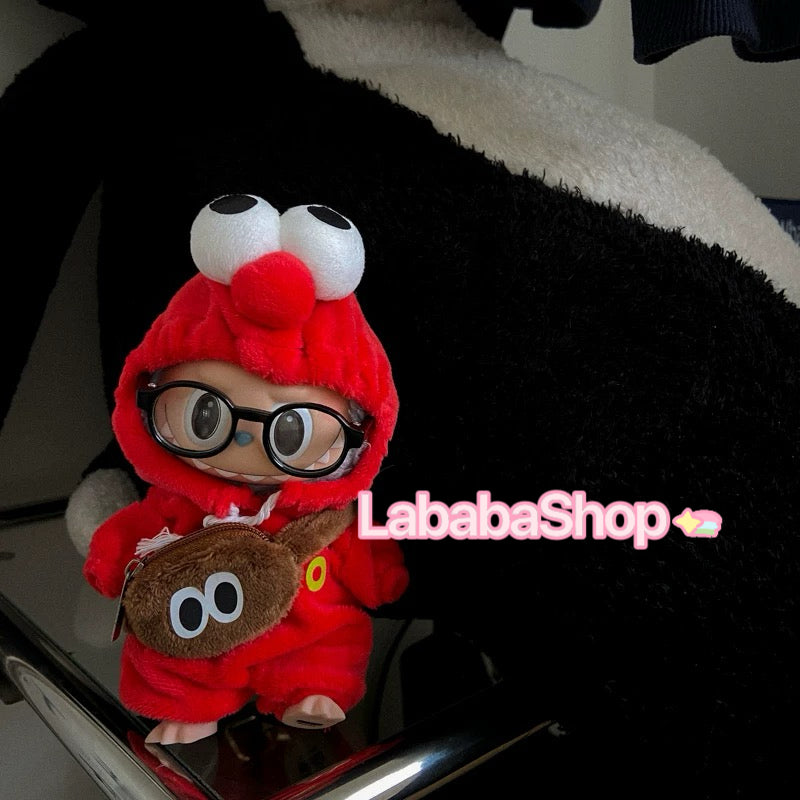 Labubu Cookie Monster & Elmo Outfit | Sesame Street Inspired | Birthday Gift | Perfect Gift