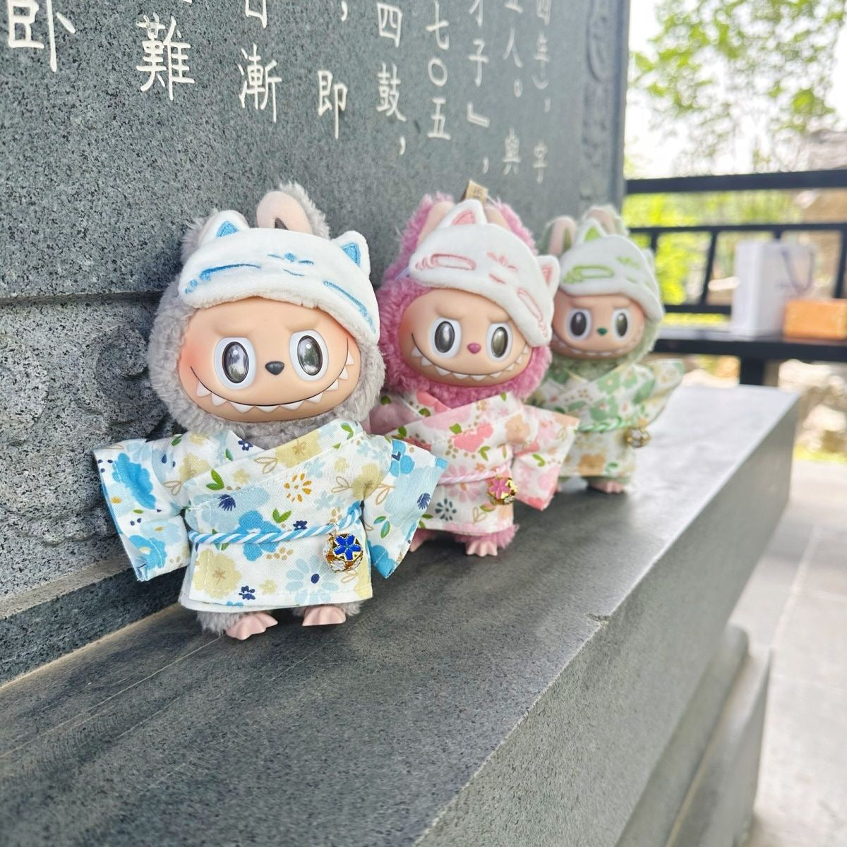 Labubu Kimono Outfit| Japanese Style Onsen Outfit + Sleep Mask | Perfect Gift| Kids and Teenager Gift