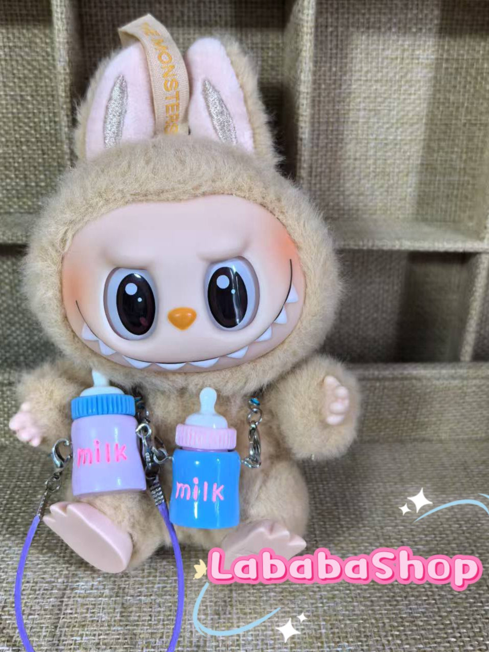 Labubu Mini Crossbody Ice Cream| Drinks and Snacks for Doll | Bubble Tea, Coffee, Ice Cream Cone, Popcorn| Birthday Gift