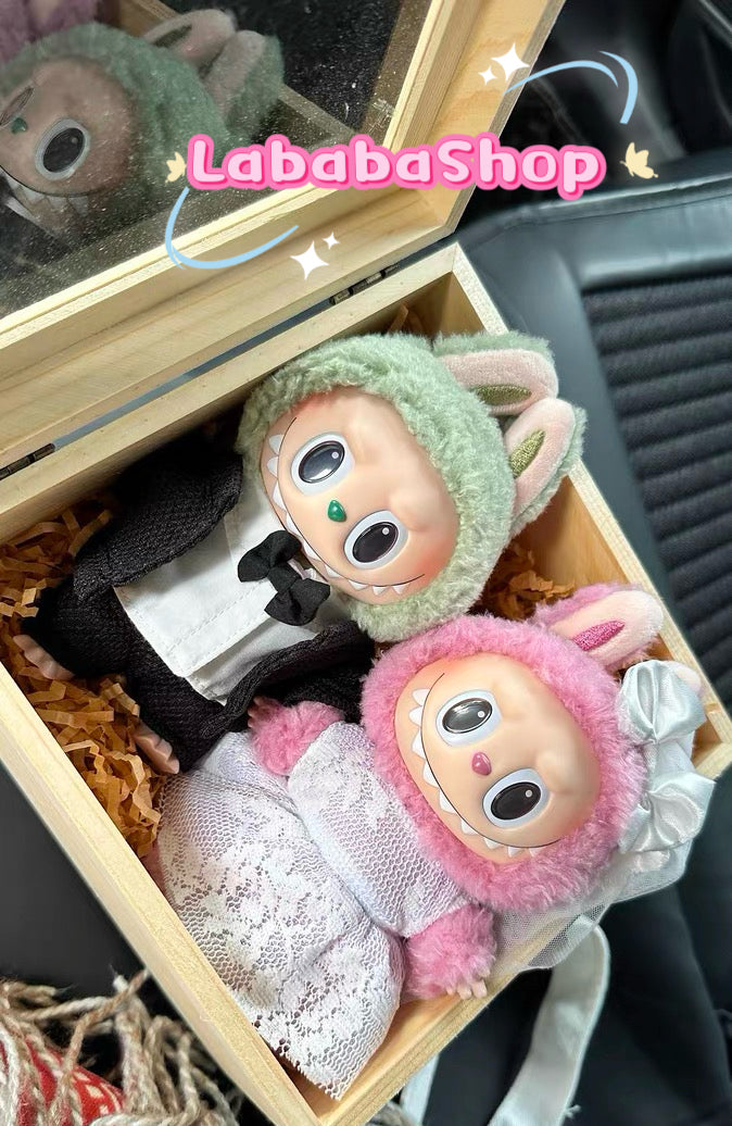 Labubu Wedding Dress and Groom Suit Set| Wedding gown| Groom Suit| Perfect Gift | Wedding Gift