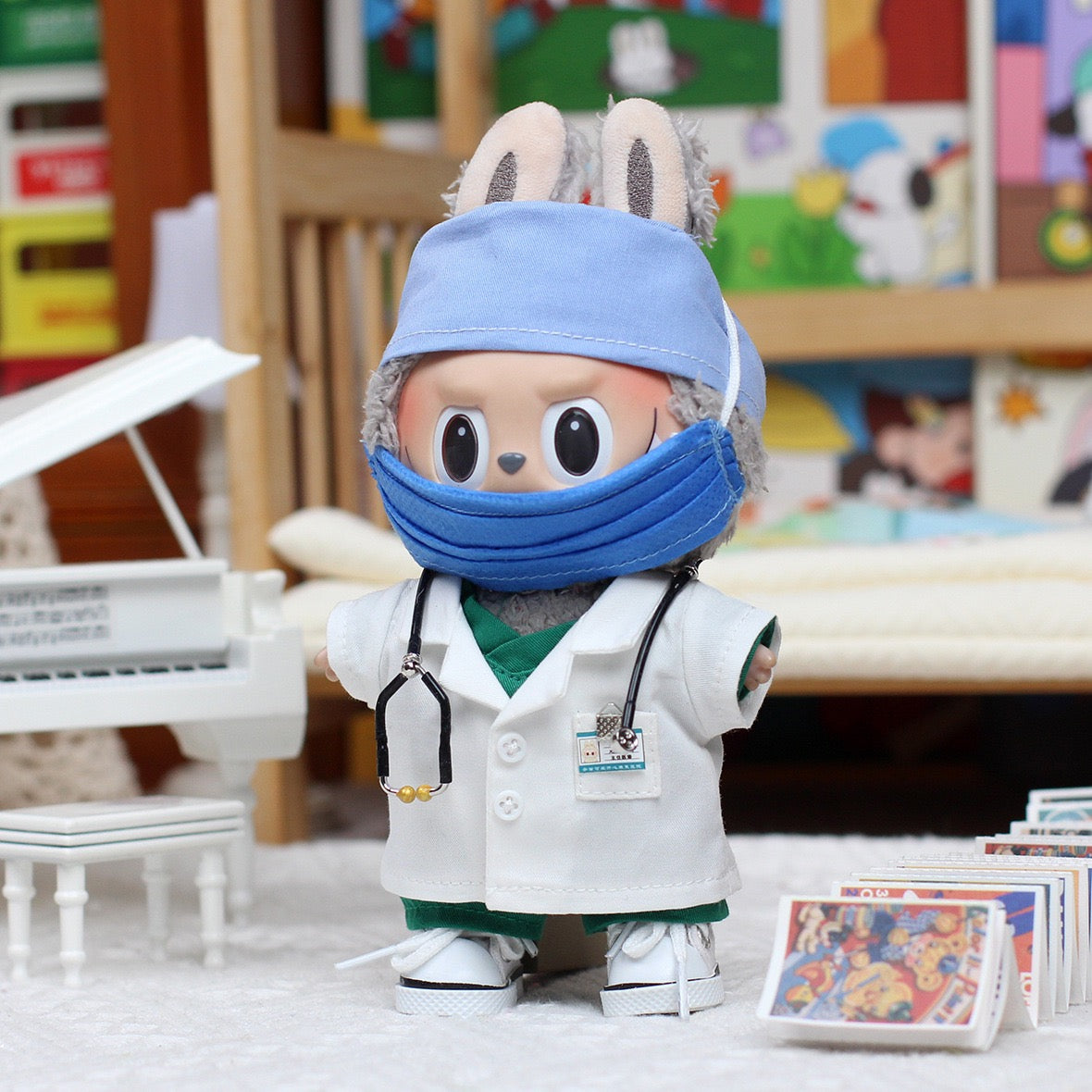 Labubu Nurse and Doctor Outfit | Medical Outfit | Perfect Birthday Gift | Nurse Gift | Emotional Support Plush Accessory