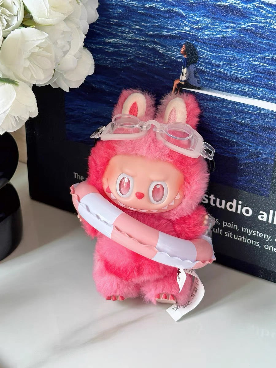 Labubu Swimming Outfit | Swimming Ring and Glasses | Perfect Birthday Gift | Nurse Gift | Emotional Support Plush Accessory