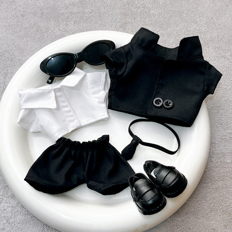Labubu Suit Set |Men in Black Inspired Outfit | Black & White Suit with Sunglasses | Cool Birthday Gift| Perfect Gift