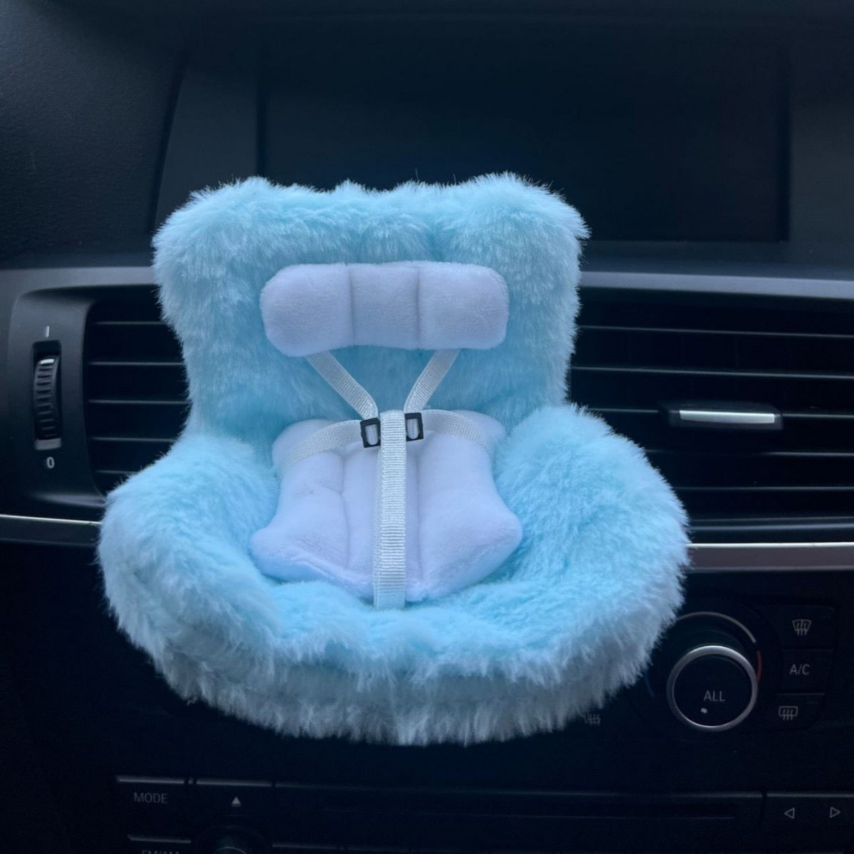 Labubu Car seat| Fits 15-18cm doll| Car Refreshner air vent decoration| Perfect Gift| Emotional Support
