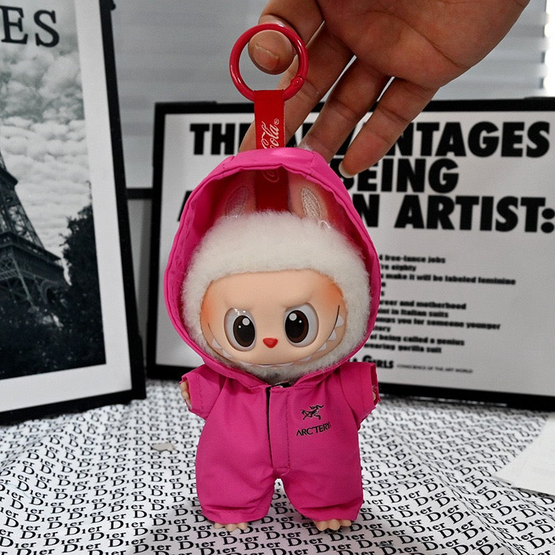 Labubu Arcteryx Jacket|Perfect Birthday Gift | Black and Pink | Emotional Support Plush Accessory