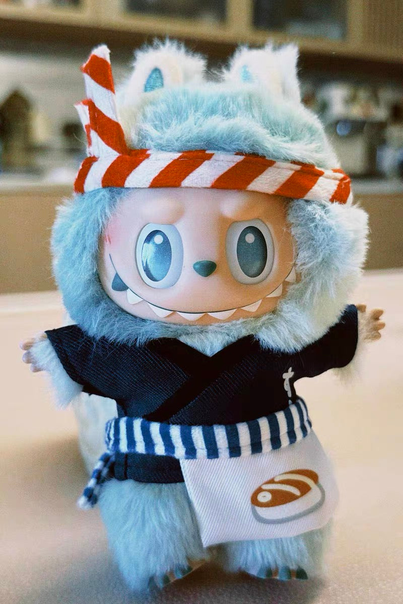 Labubu Sushi Chef Outfit | Perfect Gift | Apron & Headband, Shirt