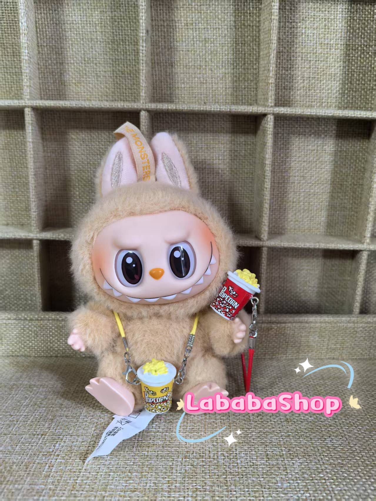 Labubu Mini Crossbody Ice Cream| Drinks and Snacks for Doll | Bubble Tea, Coffee, Ice Cream Cone, Popcorn| Birthday Gift