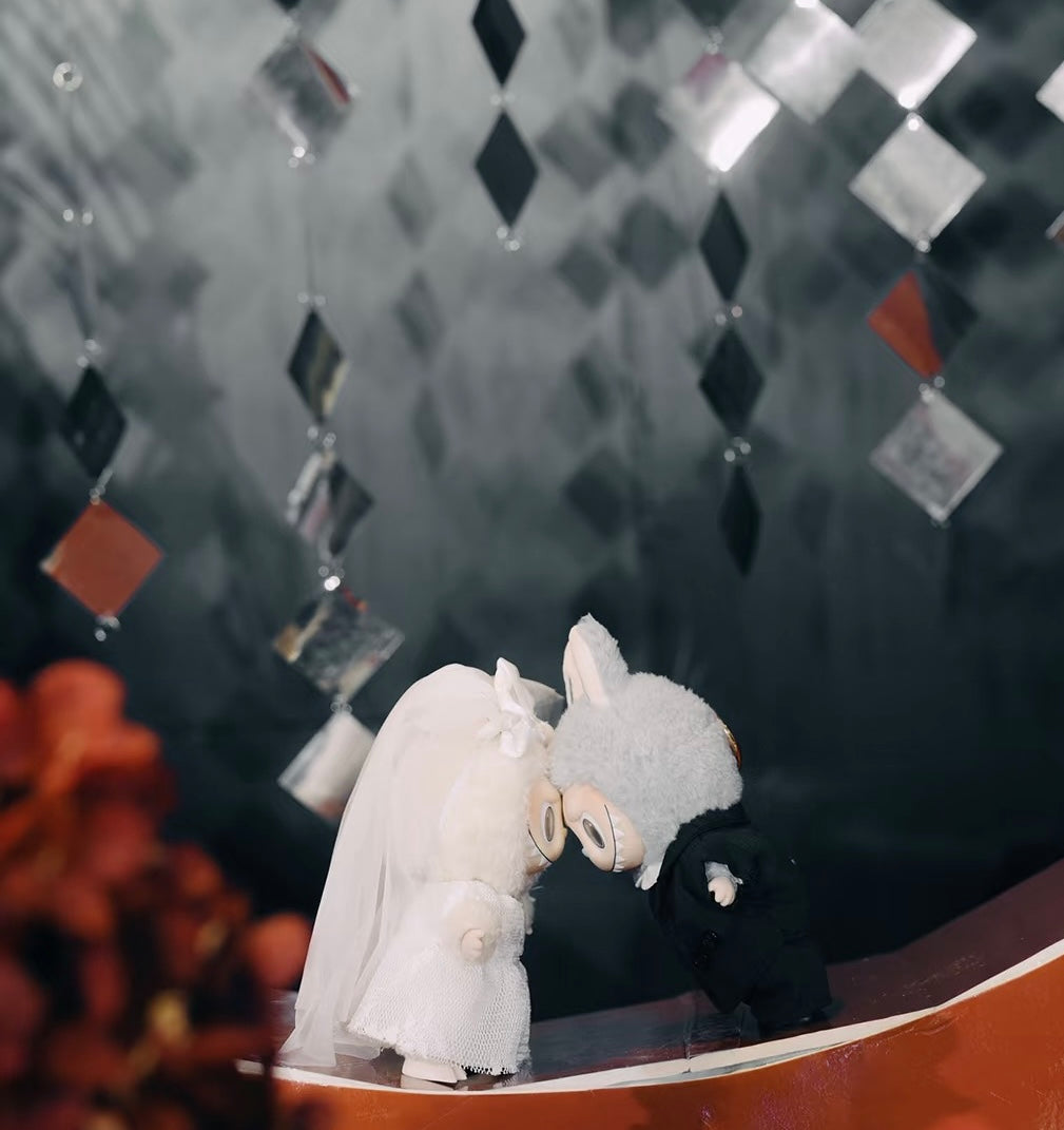 Labubu Wedding Dress and Groom Suit Set| Wedding gown| Groom Suit| Perfect Gift | Wedding Gift