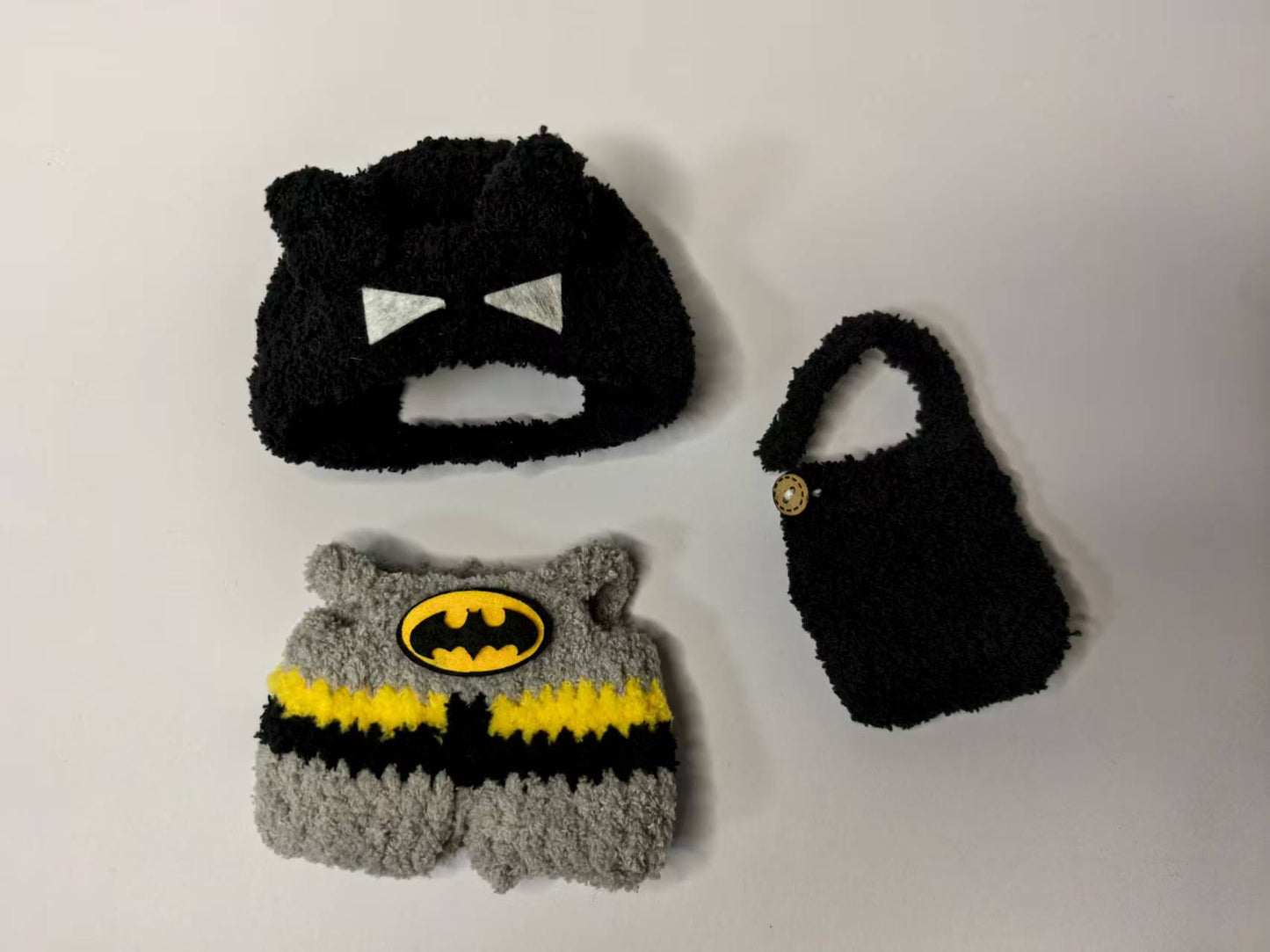 Batman Labubu Outfit|handmade crochet Outfit |Perfect Gift | Kids and Teenager Gift| Emotional Support