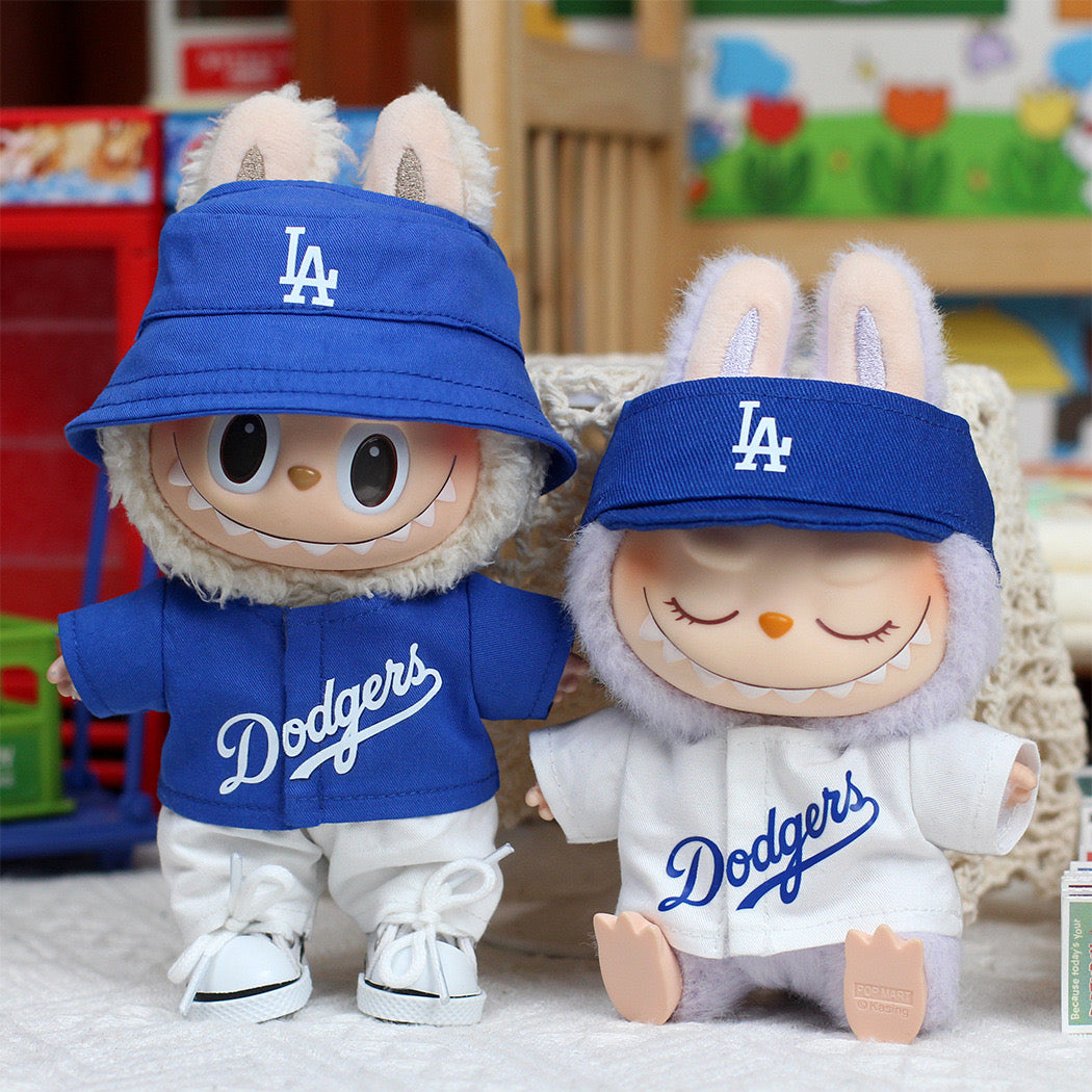 Labubu Dodgers Jersey and Hat Set| LA Baseball Outfit |Perfect Gift| Kids and Teenager Gift
