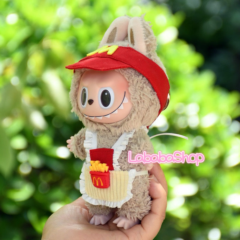 Labubu Mcdonalds Staff Outfit| Perfect Gift| Apron & Hat
