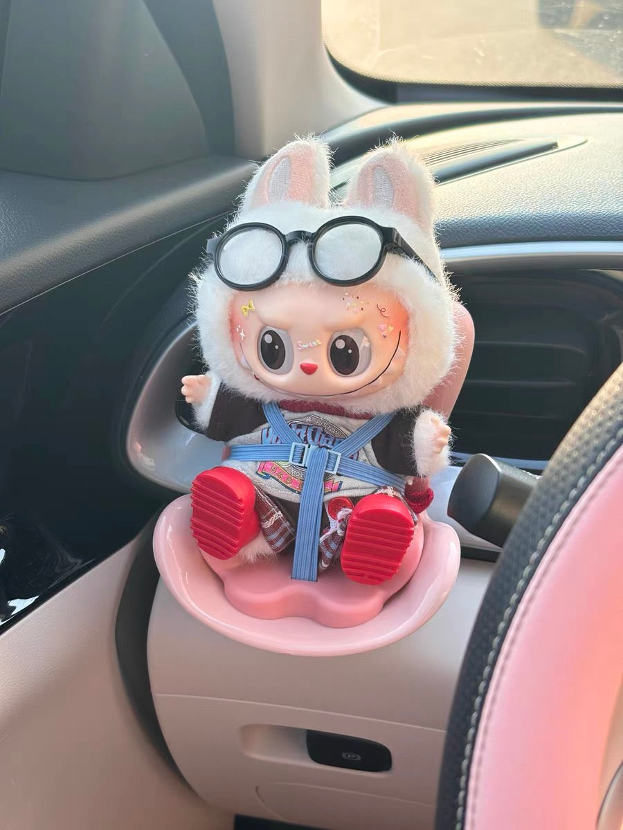 Labubu Car seat| Fits 15-18cm doll| Car Refreshner air vent decoration| Perfect Gift| Emotional Support