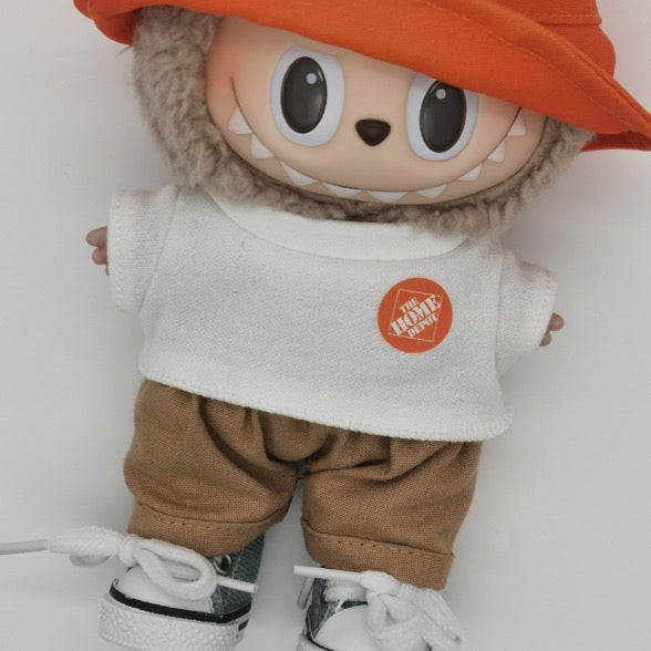 Labubu Home Depot Outfit | Birthday Gift | Perfect Gift for Kids & Teens | Mini Workwear Costume
