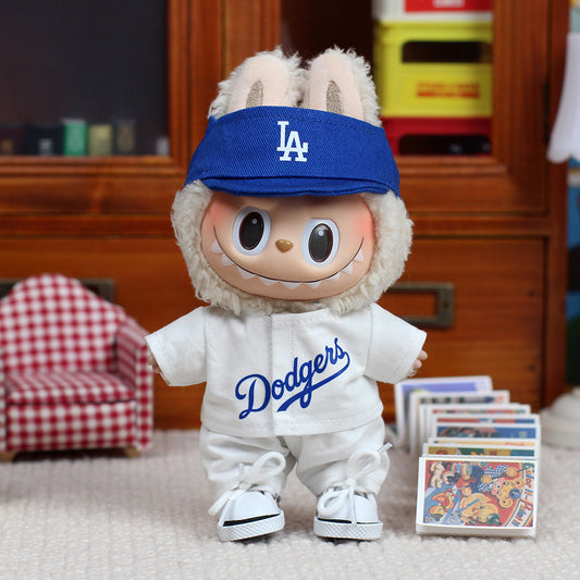 Labubu Dodgers Jersey and Hat Set| LA Baseball Outfit |Perfect Gift| Kids and Teenager Gift