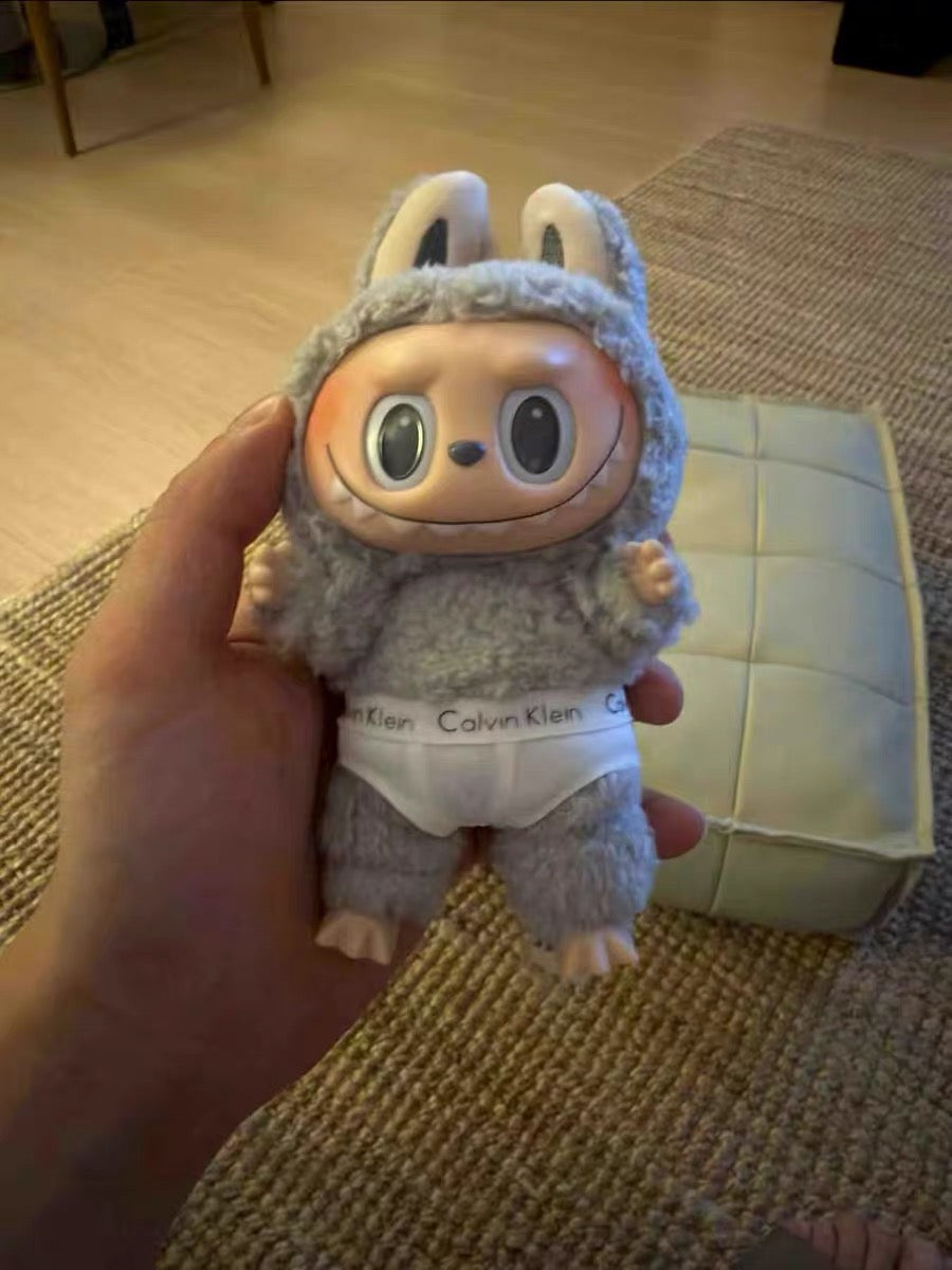 Labubu Underwear Outfit |CK Underwear for Labubu | Perfect Birthday Gift| Emotional Support Plush Accessory
