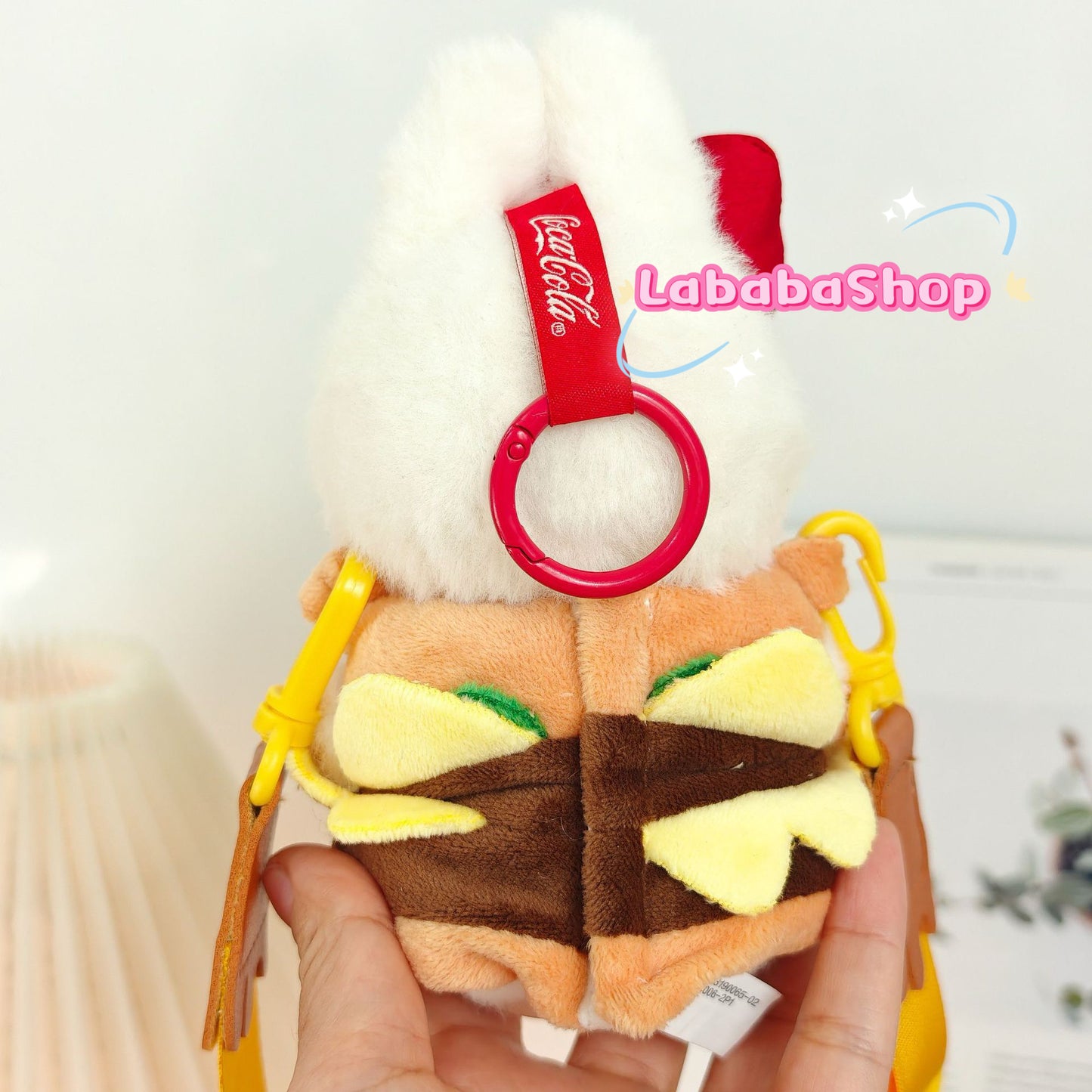 🍔 Labubu Hamburger Outfit | Plush Costume with Crossbody Strap | Perfect Birthday Gift | Kids & Teen Gift | Emotional Support Plush Accessory