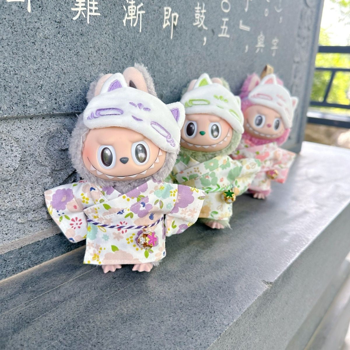 Labubu Kimono Outfit| Japanese Style Onsen Outfit + Sleep Mask | Perfect Gift| Kids and Teenager Gift