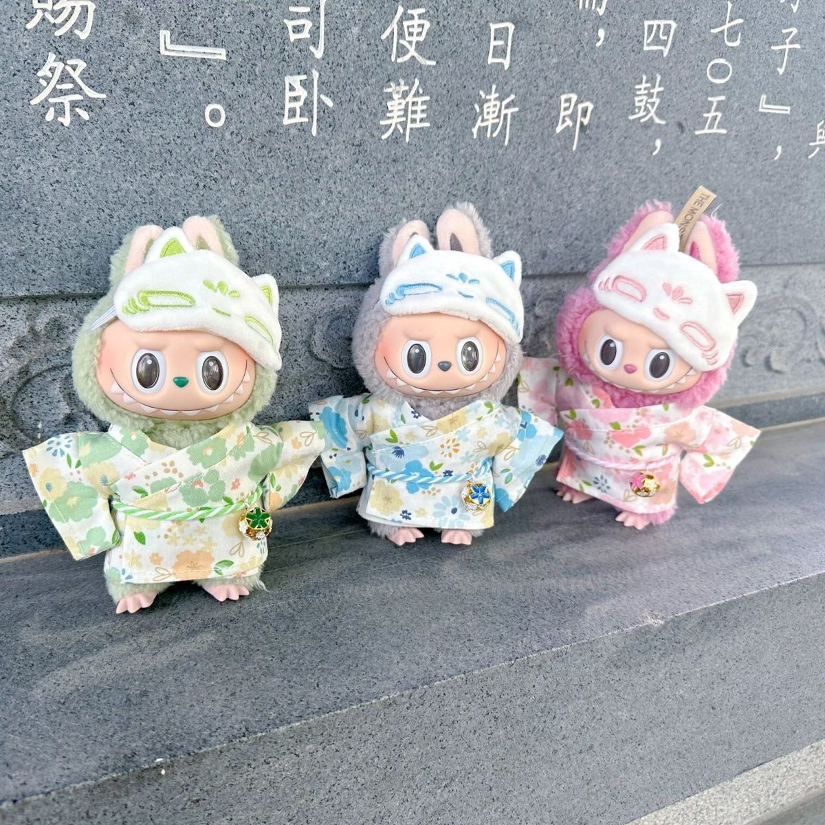 Labubu Kimono Outfit| Japanese Style Onsen Outfit + Sleep Mask | Perfect Gift| Kids and Teenager Gift