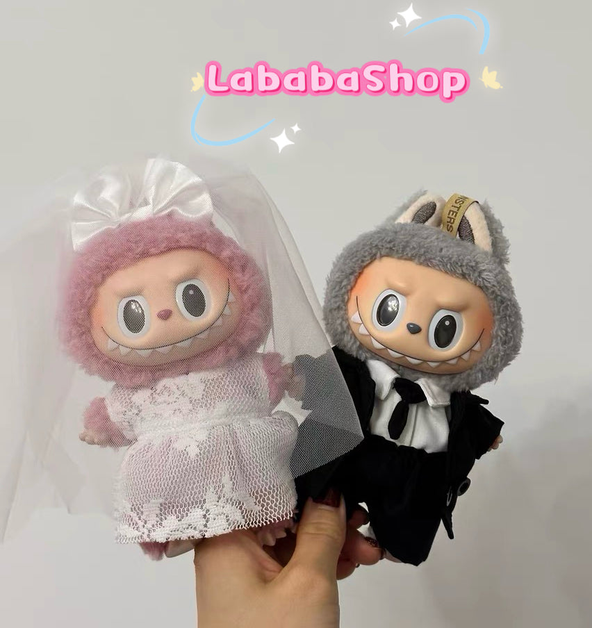 Labubu Wedding Dress and Groom Suit Set| Wedding gown| Groom Suit| Perfect Gift | Wedding Gift