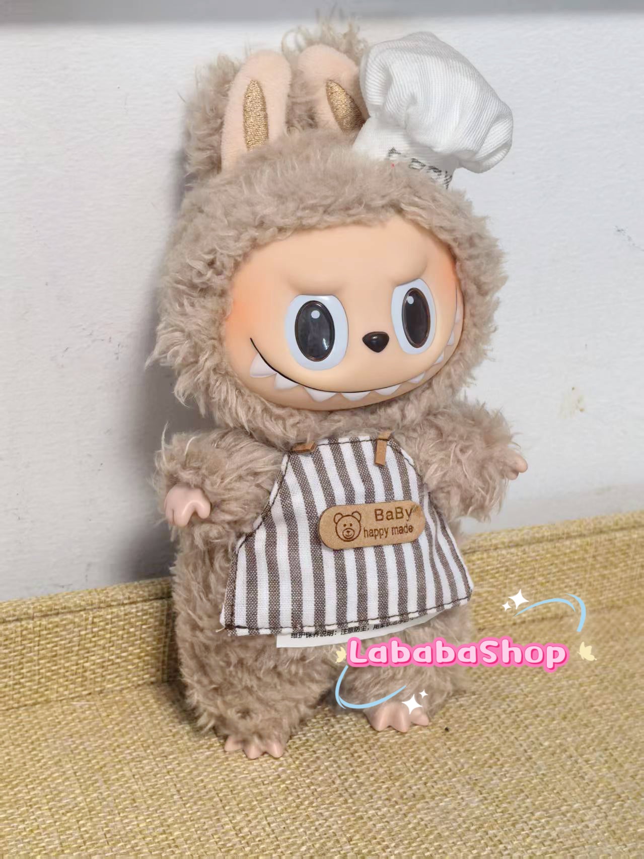 Labubu Chef Hat and Apron| Chef Clothes | Birthday Gift| Perfect Gift | Kids and Teenager Gift| Chef Gift| Baker Gift