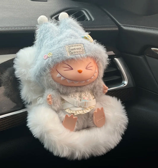 Labubu Car seat| Fits 15-18cm doll| Car Refreshner air vent decoration| Perfect Gift| Emotional Support