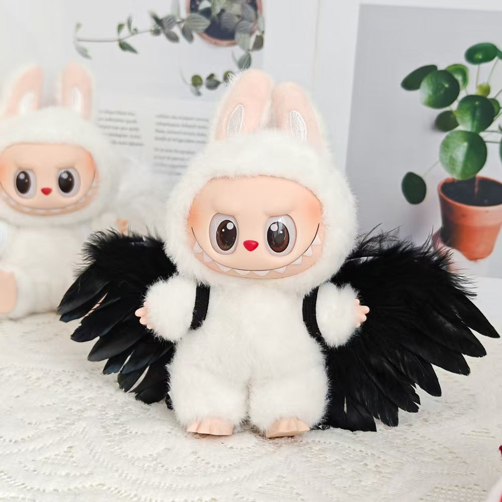 Labubu Wing Outfit| Black or White| Angel or Devil Labubu | Perfect Gift