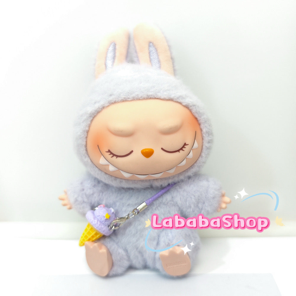 Labubu Mini Crossbody Ice Cream| Drinks and Snacks for Doll | Bubble Tea, Coffee, Ice Cream Cone, Popcorn| Birthday Gift