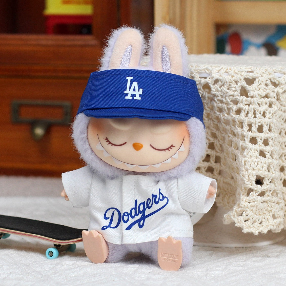 Labubu Dodgers Jersey and Hat Set| LA Baseball Outfit |Perfect Gift| Kids and Teenager Gift