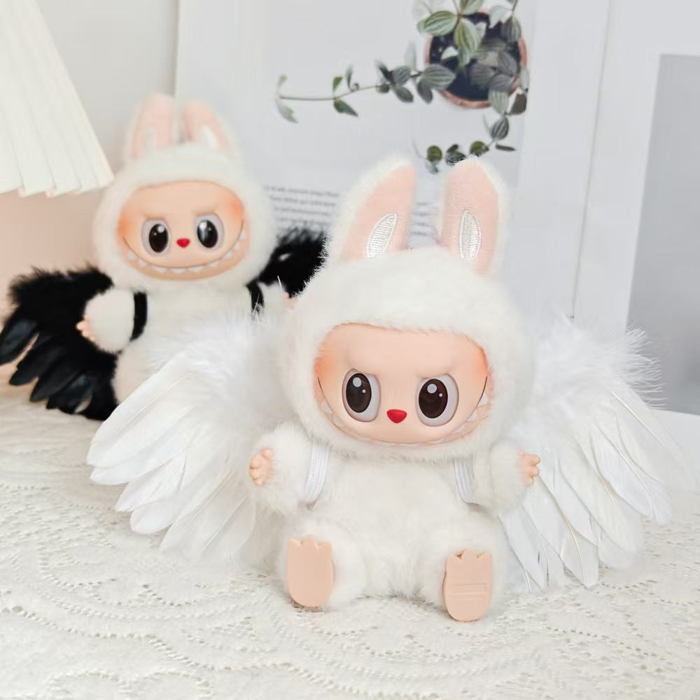 Labubu Wing Outfit| Black or White| Angel or Devil Labubu | Perfect Gift