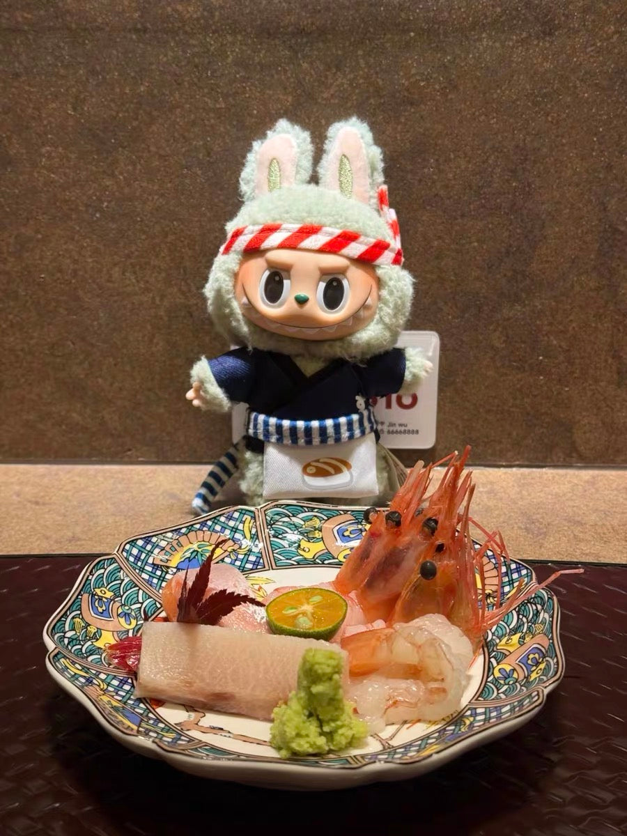 Labubu Sushi Chef Outfit | Perfect Gift | Apron & Headband, Shirt
