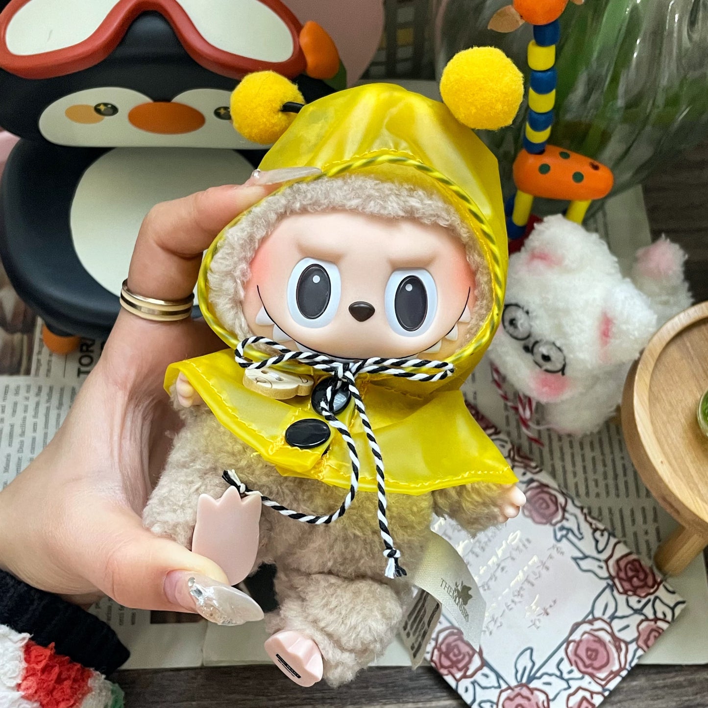 Labubu Raincoat Outfit | Bear, Bunny, Dinosaur, Bee | Birthday Gift | Perfect Gift