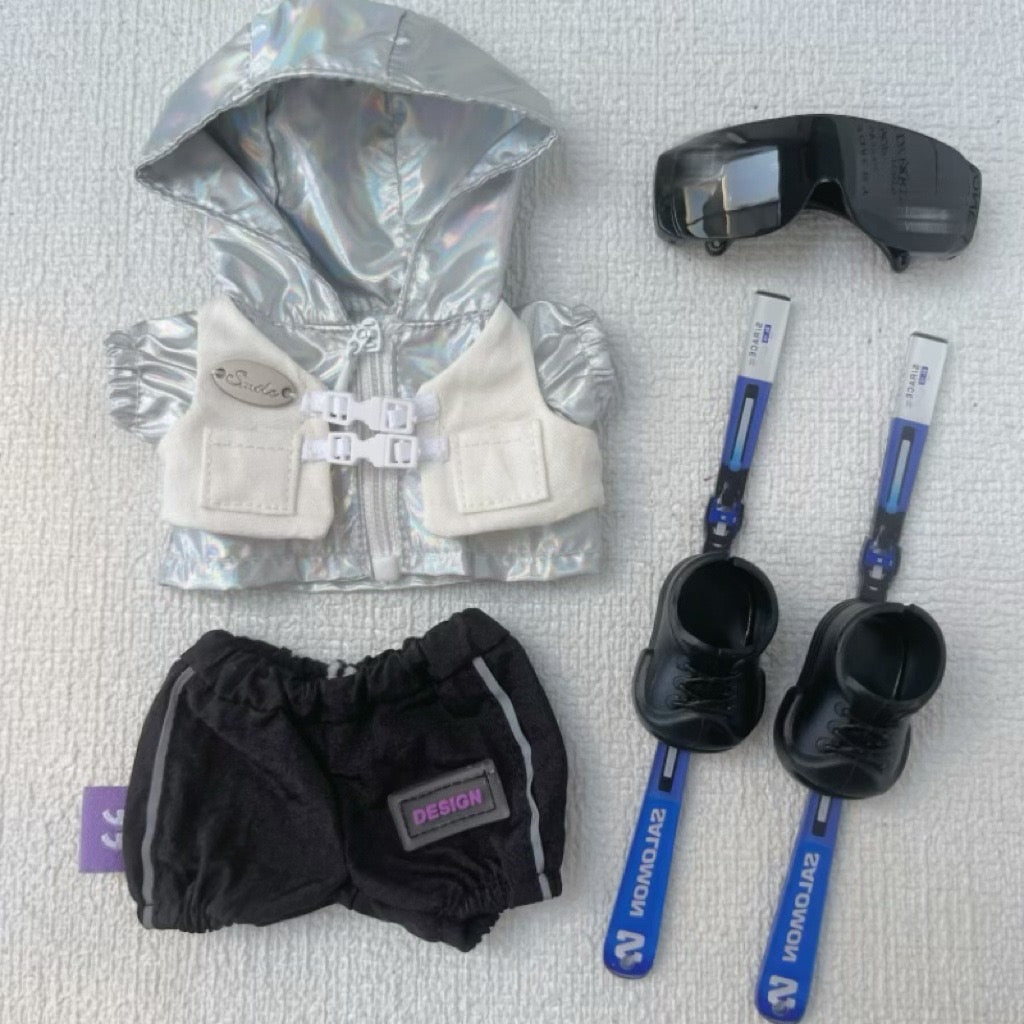 Labubu Skiing Outfit with Skis and googles | Sporty Labubu Inspired | Perfect Gift