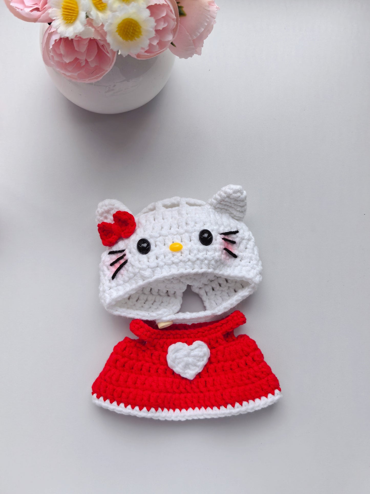 Hello Kitty and Melody Labubu Outfit|handmade crochet Outfit |Perfect Gift | Kids and Teenager Gift| Emotional Support