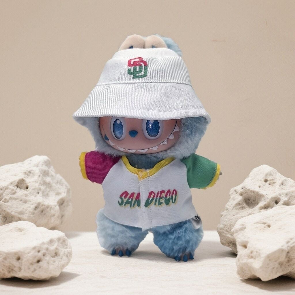 Labubu San Diego Jersey and Hat Set| Baseball Outfit |Perfect Gift| Kids and Teenager Gift