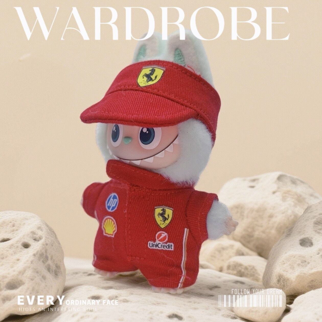 Mini Labubu F1 Outfit| Love for Pin Labubu| Ferrari F1 team| Williams Racing F1 Team| Mercedes Benz| Red Bull| Aston Martin| McLaren| Alpine|HAAS| Perfect Gift