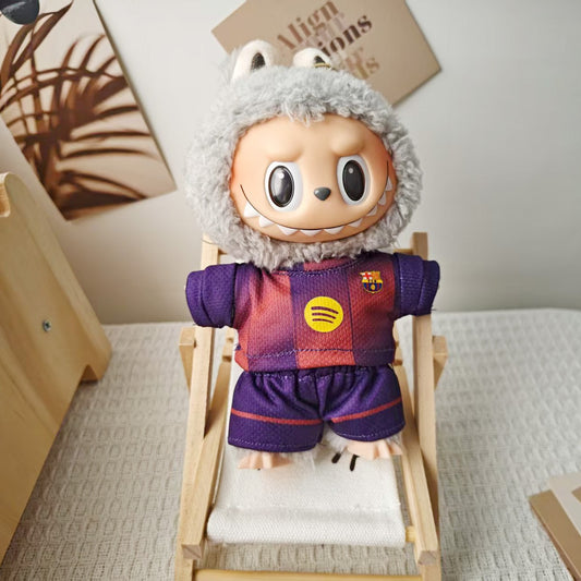 Labubu Soccer Jersey|FCB, Ronaldo, Messi  Outfit |  Birthday Gift| Perfect Gift for Her| Kids and Teenager Gift