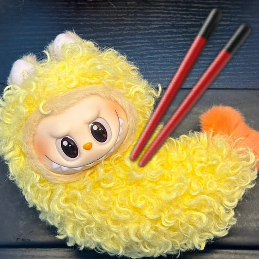 Labubu Shrimp Tempura Outfit | Labubu Costume| Perfect Birthday Gift | Kids & Teen Gift | Emotional Support Plush Accessory