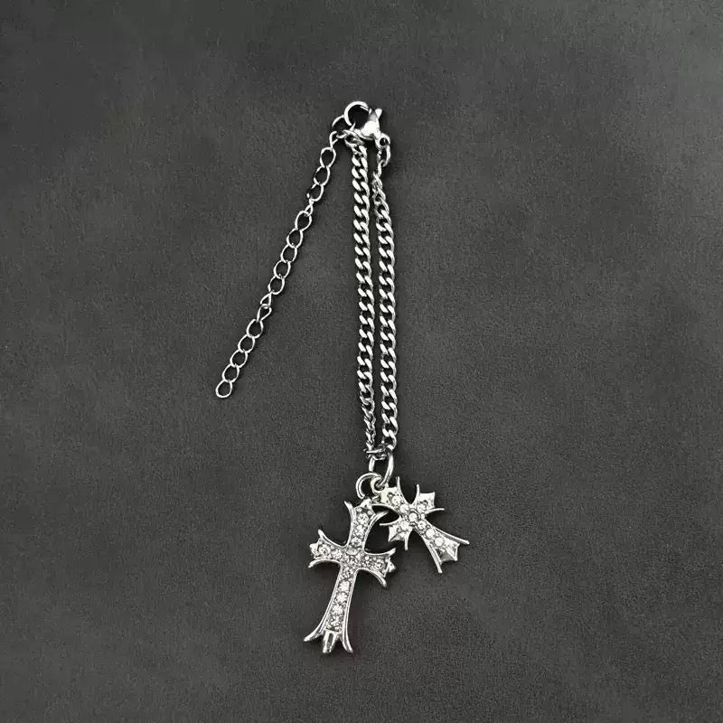 Labubu Chrome Hearts Outfit|bucket Hat,tshirt,pants,necklace,shoes|Perfect Gift | Emotional Support Plush Accessory